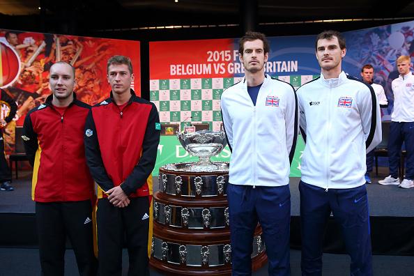 Andy and Jamie Murray look set to secure the Davis Cup trophy for Great Britain
